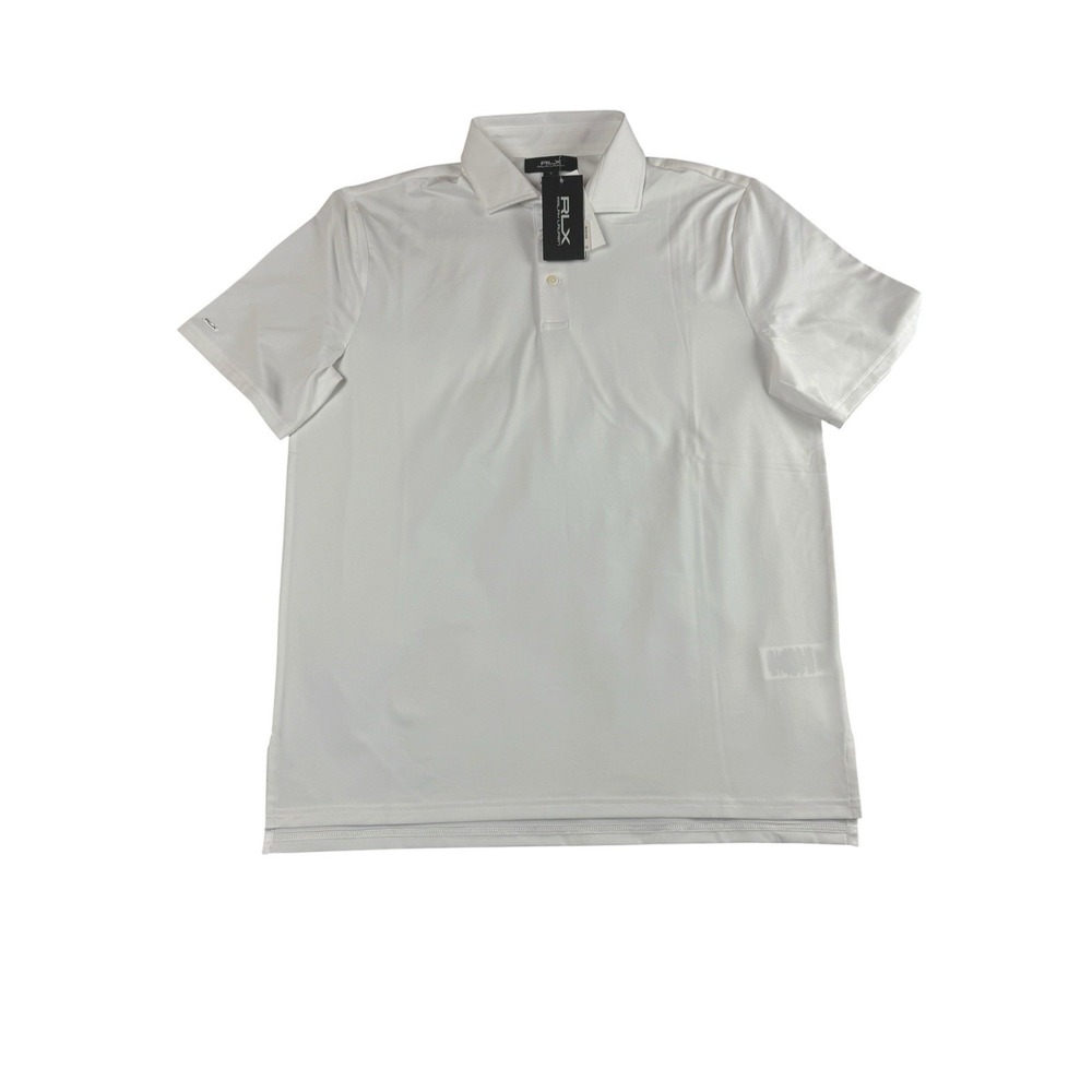 RLX RALPH LAUREN Golf Polo Mens M White Performance Wicking Stretch NEW Tags - Picture 2 of 13